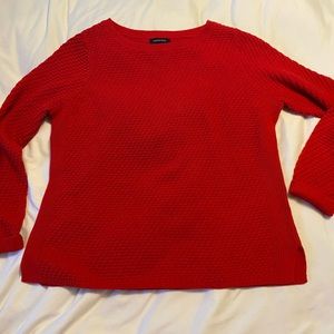 Lands’End cotton red sweater
